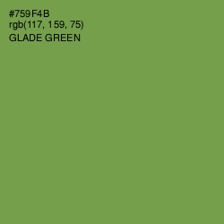 #759F4B - Glade Green Color Image